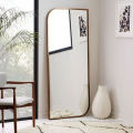 Large Size Metal Framed Asymmetrical Full Floor Dressing Mirror